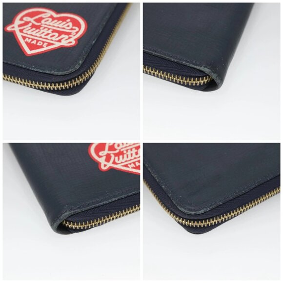 LOUIS VUITTON x NIGO LV Squared Zippy Wallet Blue M81107 LV Auth 139994 - Picture 14 of 16